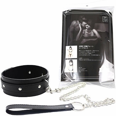 <SM VIP>お散歩 首輪チェーンリードセット