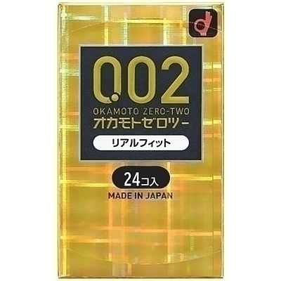 オカモトゼロツー うすさ均一0.02 (リアルフィット) 24個入り
